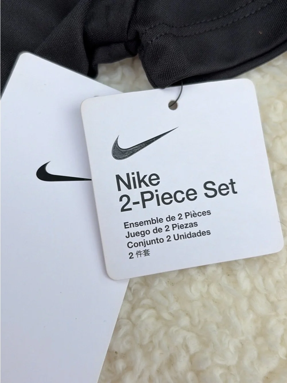 Nike Kids Red and Black Two-Piece Shorts Set